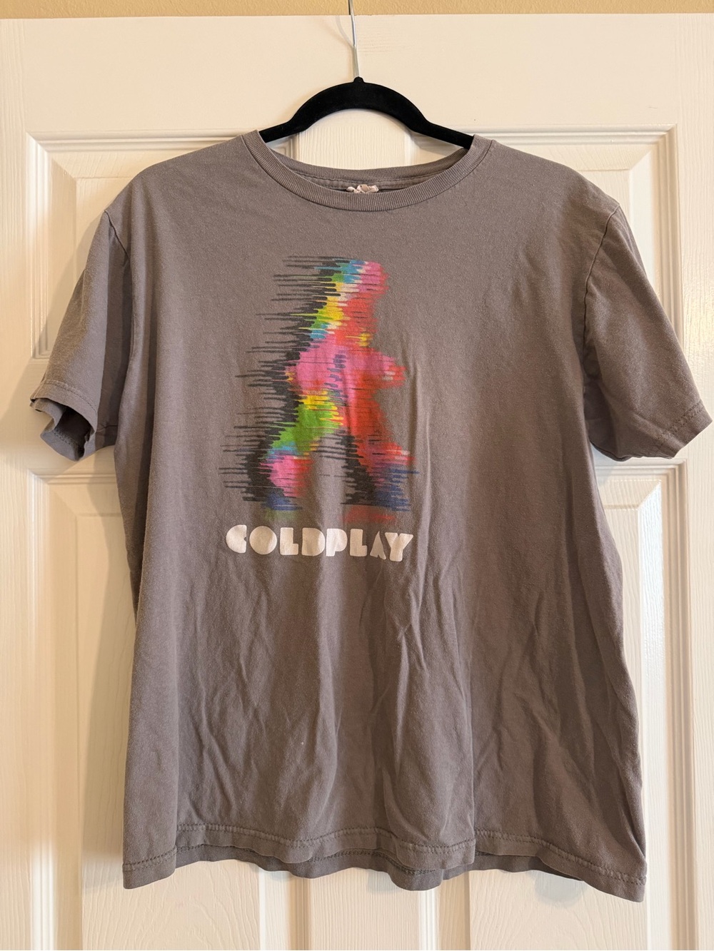 2011 - 2012 COLDPLAY Concert Tour Tee Shirt Short Sleeve Gray